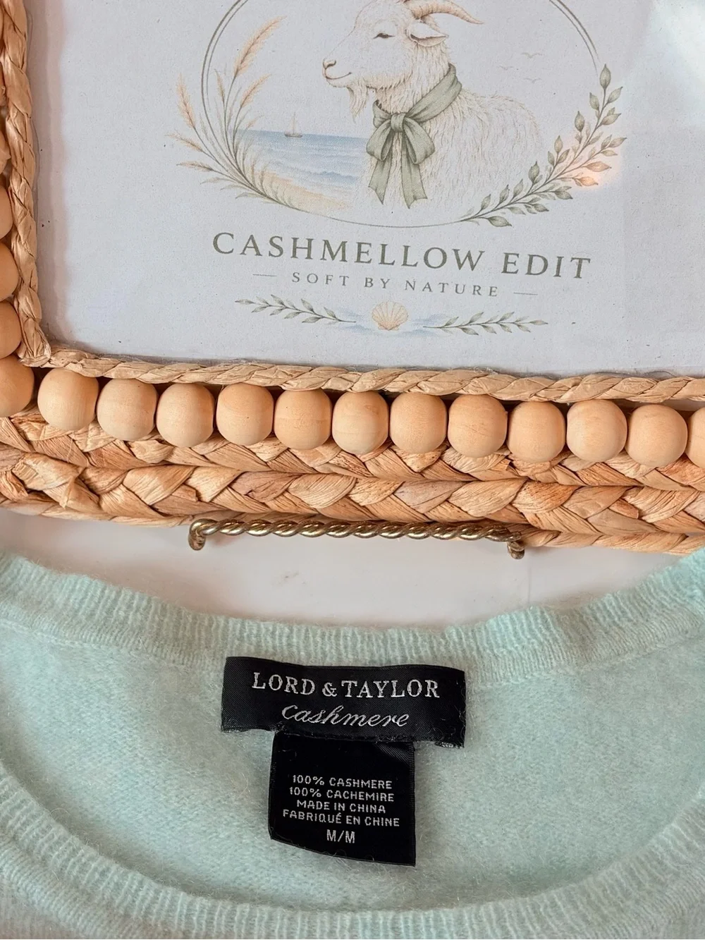 🍃 Lord & Taylor 100% Cashmere Sweater | Mint | Medium